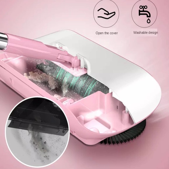 💝 PINK PUSH SWEEPER MOP SPIRAL FLOOR CLEANER - Picture 4 of 8